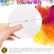 Pixiss Glazed Glossy White Coasters - Round 100 Pack